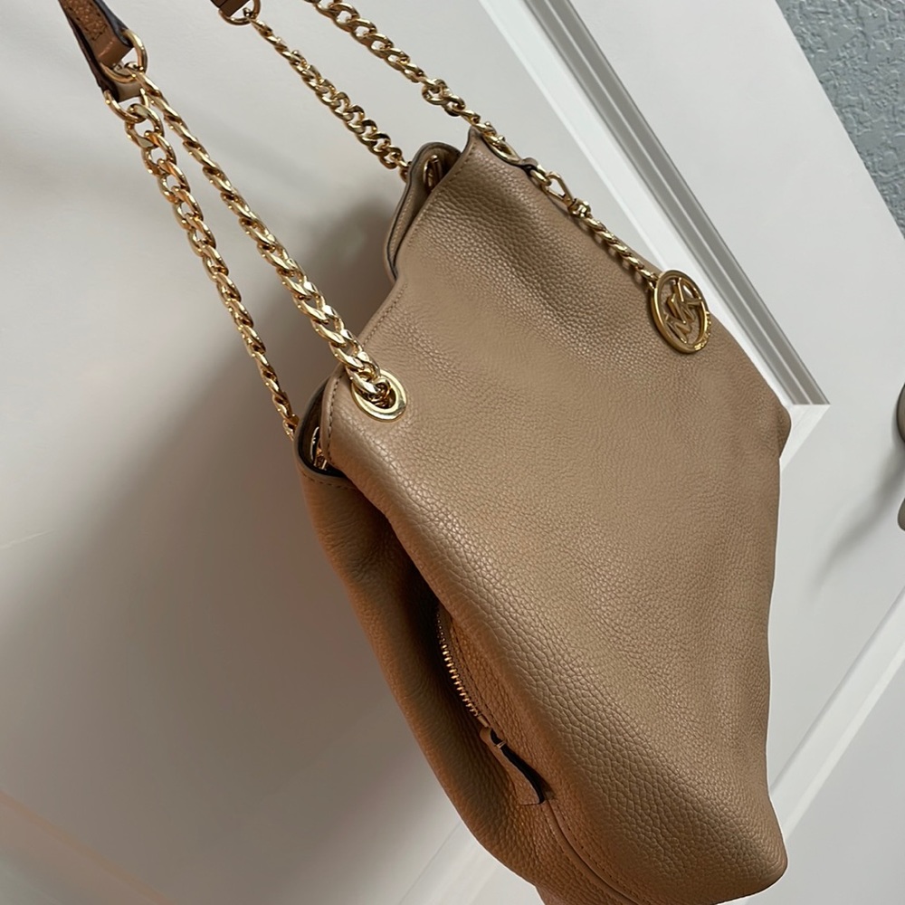 Michael Kors Tan Leather Shoulder Tote